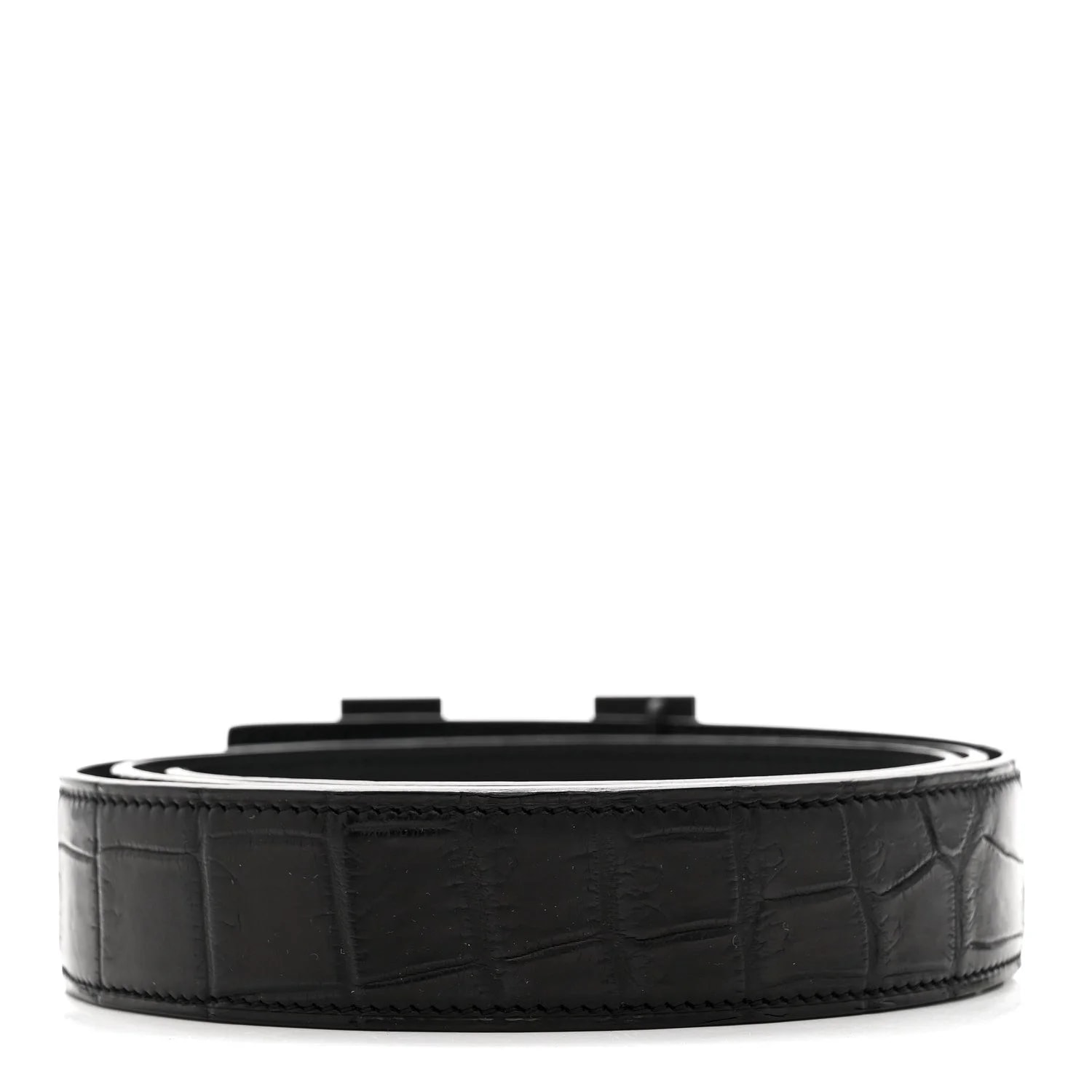 Matte Porosus Monochrome 24mm Constance H Belt 105 42 2