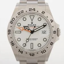 Rolex — Rolex Explorer II 226570 SS AT White Dial 2 Extra Links — Watch — resale