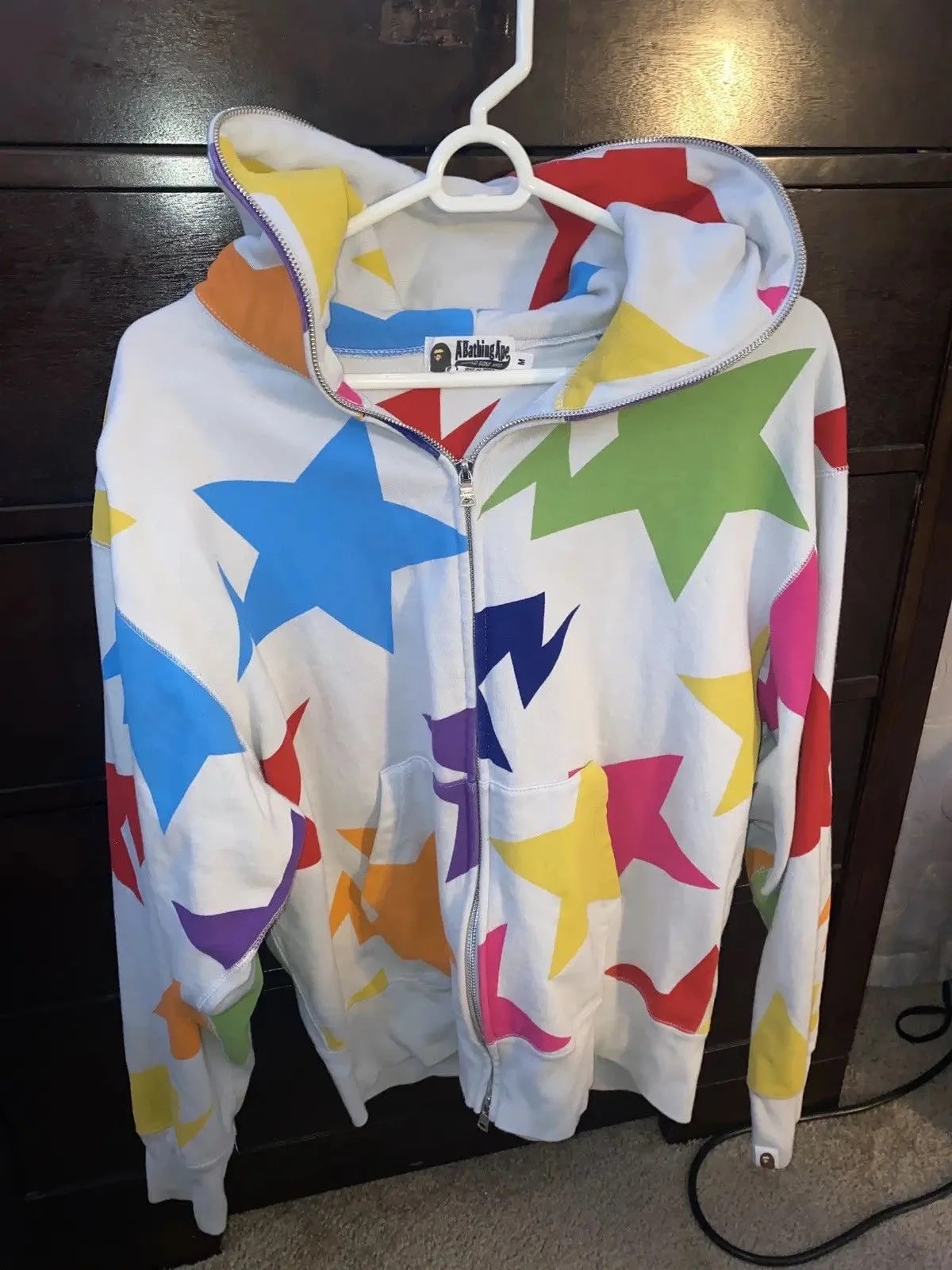Bape — Bape Sta Pattern Relaxed Fit Full Zip Hoodie — streetwear — resale