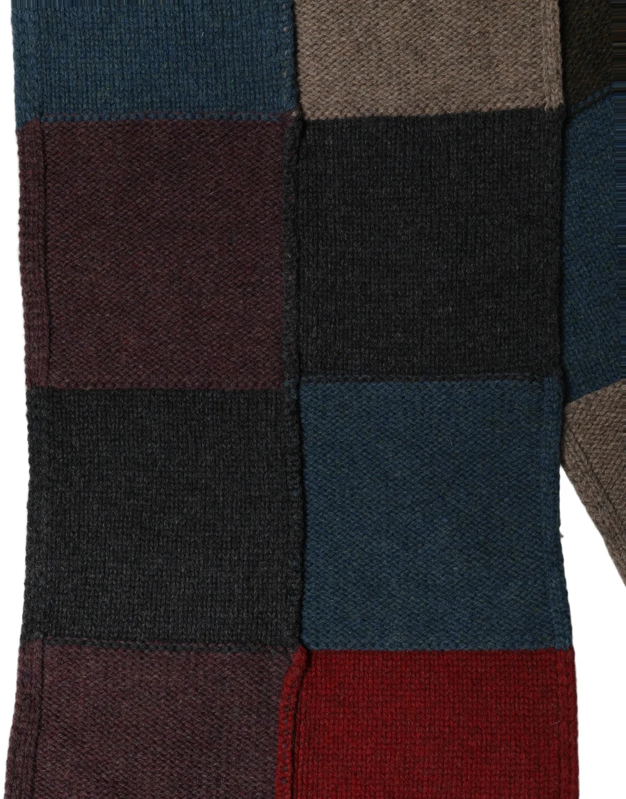 Dolce & Gabbana Patchwork Knitted Foulard Scarf 3