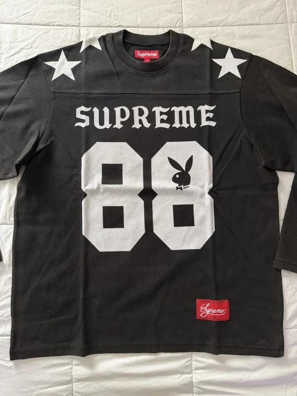 Supreme — Supreme Playboy L/S Football Top (Medium) — streetwear — resale