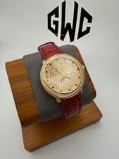 Patek Philippe — Patek Philippe 4968-400R Rose Gold Pave Diamond Moonphase Ruby 33.3mm Manual — Watch — resale