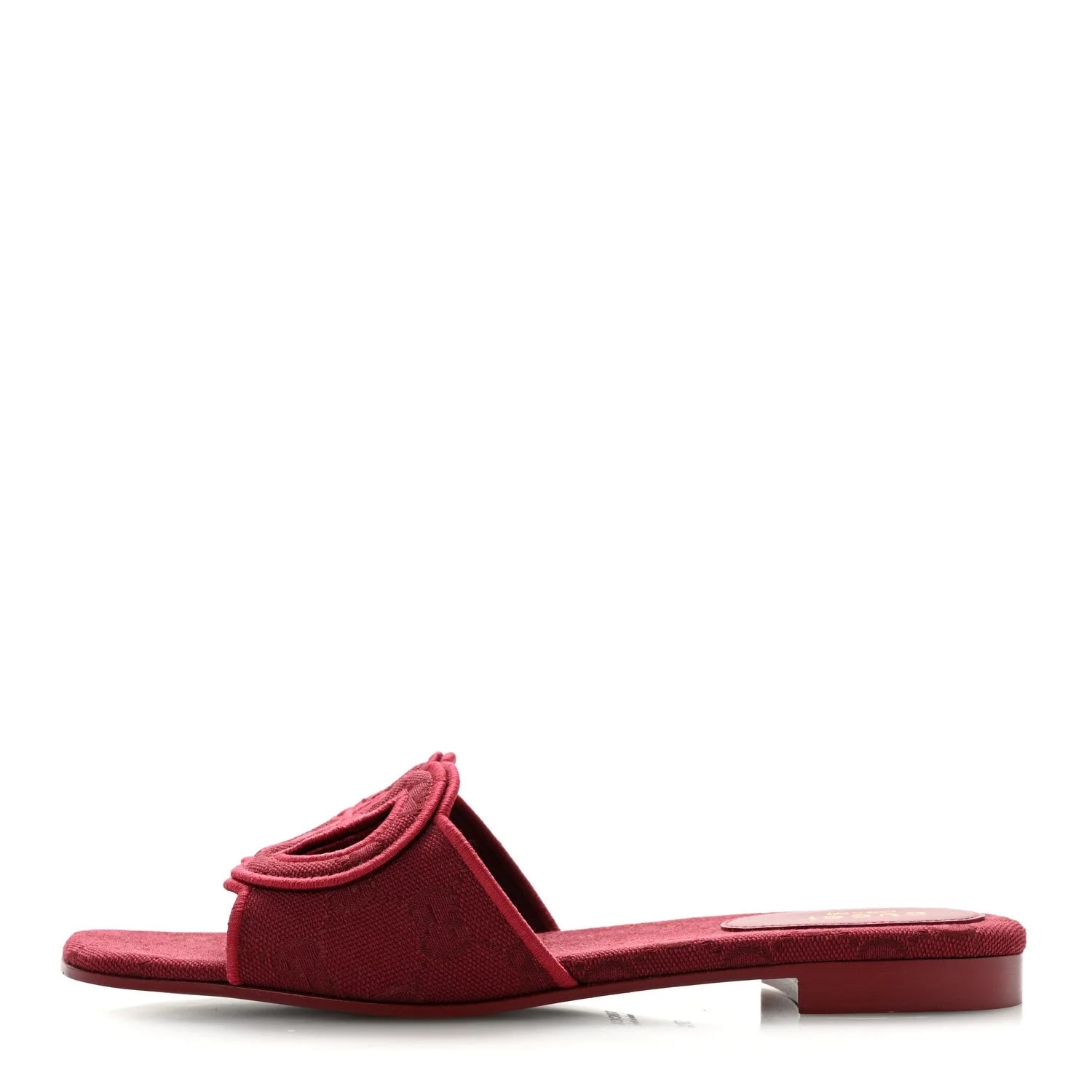 Gucci — Interlocking G Cut Out Slide 37.5 Ancora — Designer Shoe — resale