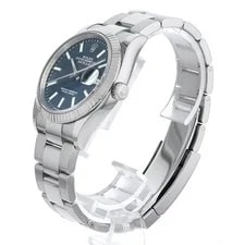 Rolex Datejust 36 126234 Blue Fluted Motif Bar 3 Rows Oyster Bracelet Random... 2