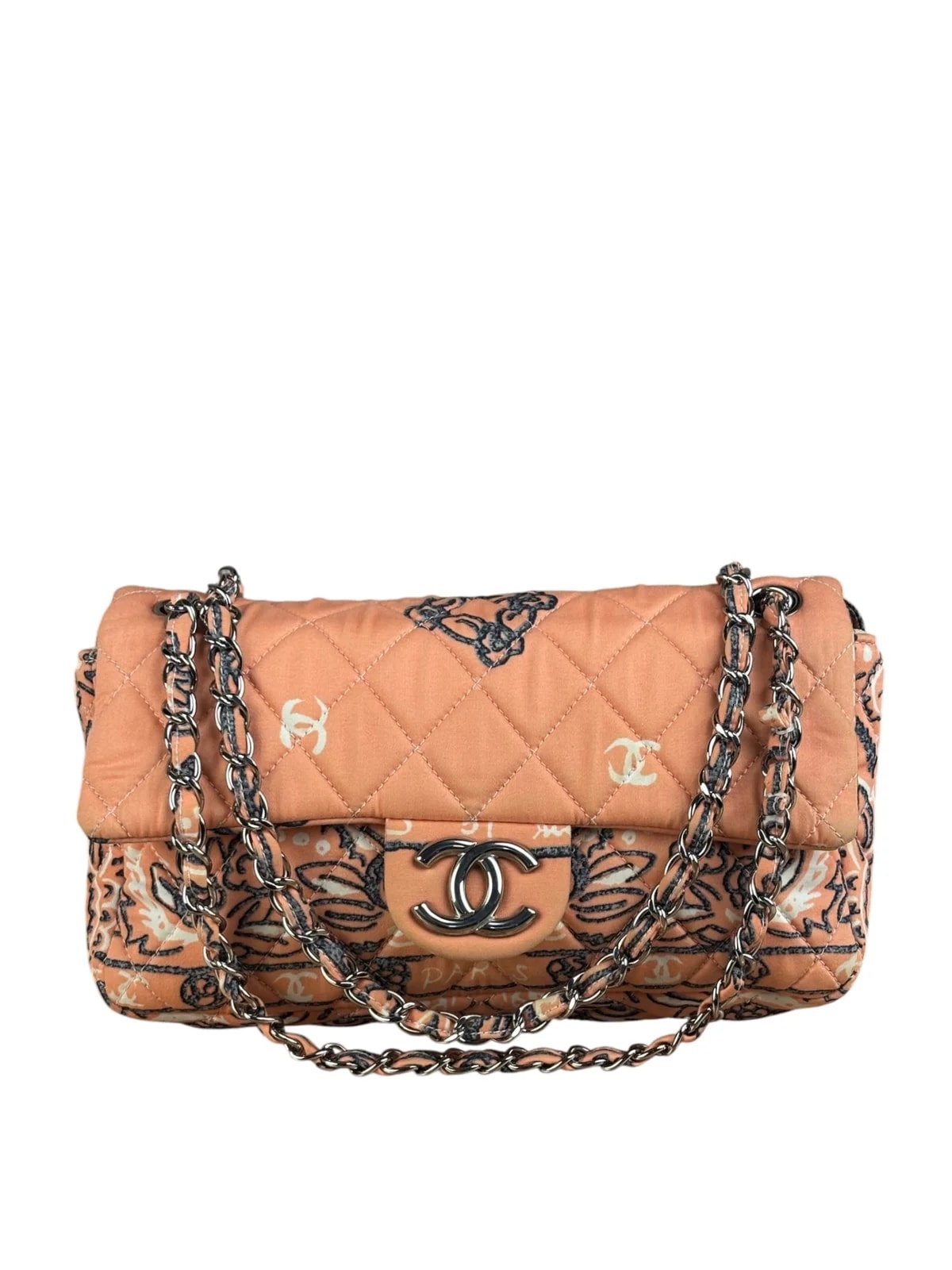 Chanel — Chanel Paisley Bandana Print Flap — Handbag — resale