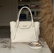 Prada — Prada 2Way Triangle Logo 1BA270 — Handbag — resale