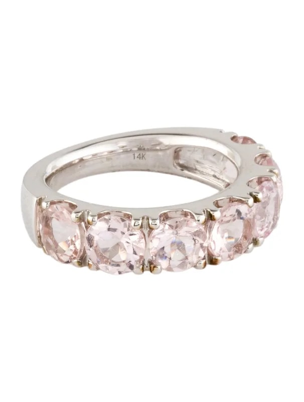 14K 3.99ctw Morganite Band — Jewelry — resale