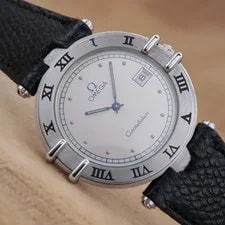 Omega — Omega Constellation Quartz Silver Roman — Watch — resale