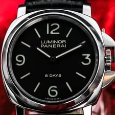 Panerai 44mm Black Dial 8 Day Luminor Base PAM560 PAM00560 (2015) 2