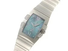 Omega Constellation Quadrera 1586.72 Stainless Steel 25mm Blue Dial #DW1337 2