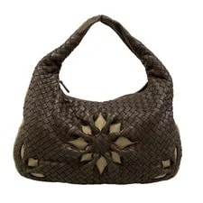 Bottega Veneta — Bottega Veneta Medium Veneta 115653 Dark — Handbag — resale