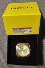 Invicta 32065 ’S Automatic Movement 48mm Gold Dial Date 100m 2