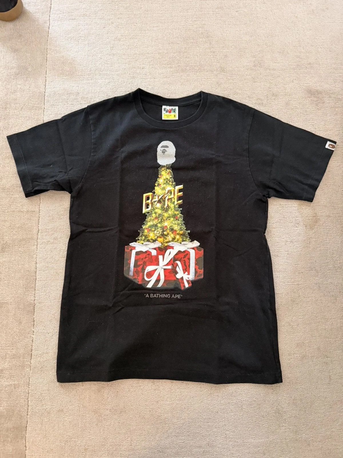Bape — Bape Xmas T-shirt, Made in Japan — streetwear — resale