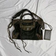 Balenciaga — Balenciaga the City Ponyhair Fringe Tassel — Handbag — resale