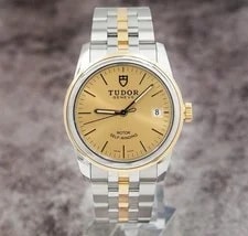 Tudor Glamour Date Ref. 55003 Champagne Dial Gold and Stainless 36mm 2