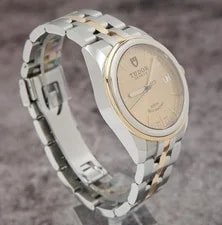 Tudor Glamour Date Ref. 55003 Champagne Dial Gold and Stainless 36mm 4
