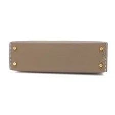 Hermes 2WAY Kelly 25 Outer Stitch Kle Metal Bran 3