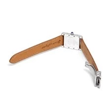 Cartier Tank W1017654 ( 2416) 29.5mm Silver Orange #WW2736 4