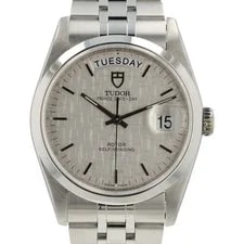 Tudor Prince Date Day Silver Linen Dial Steel 36mm Automatic 76200 2
