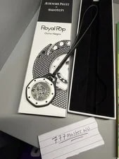 Swatch X AP Royal Pop Audemars Piguet Ocho Negro Hand Receipt Warranty Bag 3