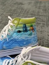Vans X SpongeBob Sk8-Hi Shoes Imagination Limited Edition 8.5 10 3
