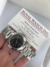 Cartier 35mm GMT Pasha C BIG Date #2550 #W31049M7 Black Globe Dial Automatic 4