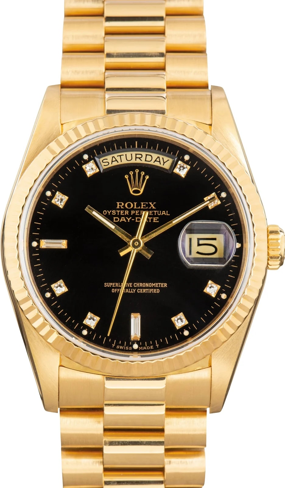 Rolex Day-Date 36 Ref 18238 Black Diamond Dial 2