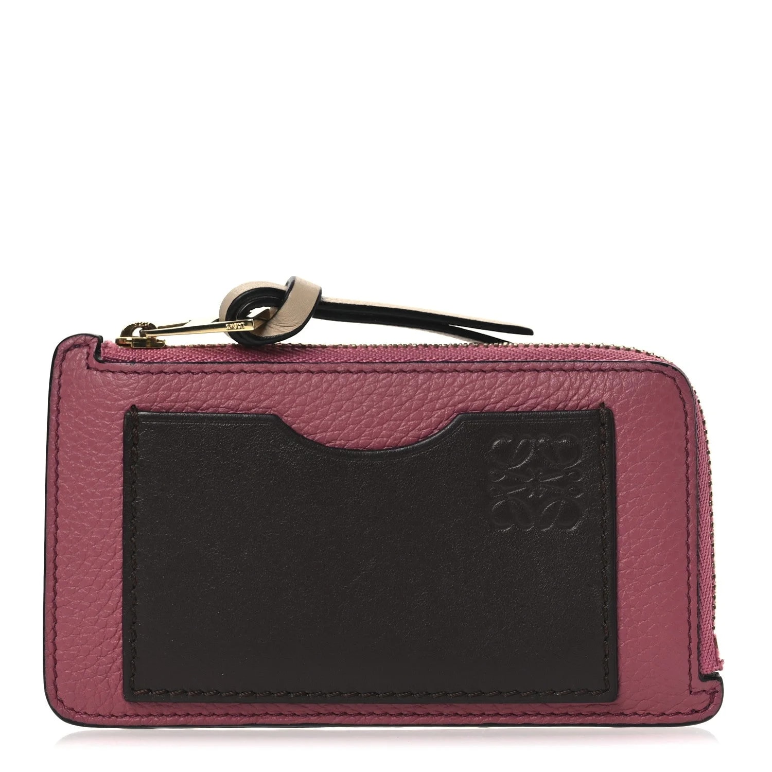 Loewe — Soft Grained Coin Card Holder Plumrose — Accessory — resale