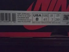 Size 8- Air Jordan 1 Retro OG High Skyline 2