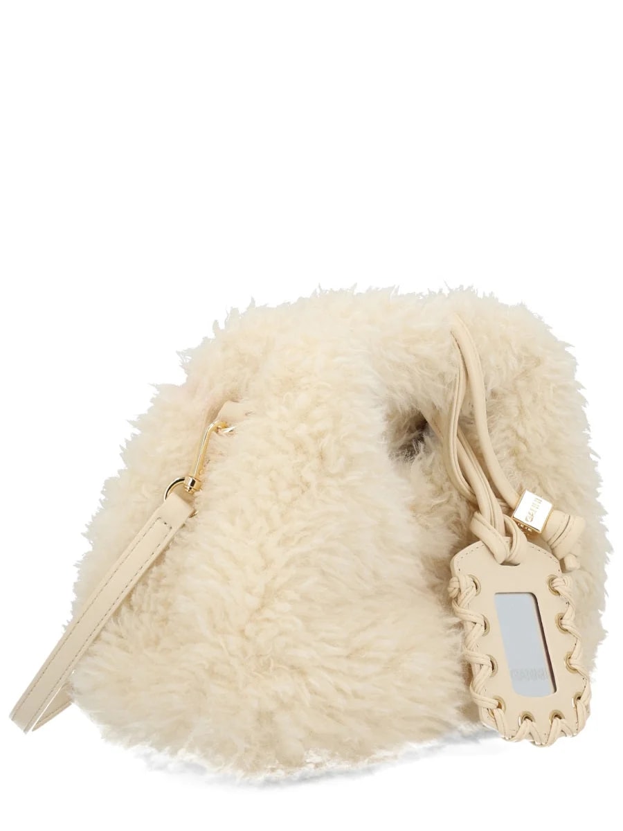 Ganni — Ganni Faux Fur Hobo — Recycled — Handbag — resale