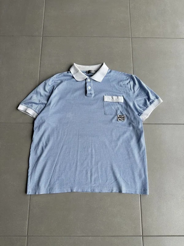 Dior — Homme Striped Union Jack Polo Shirt — streetwear — resale