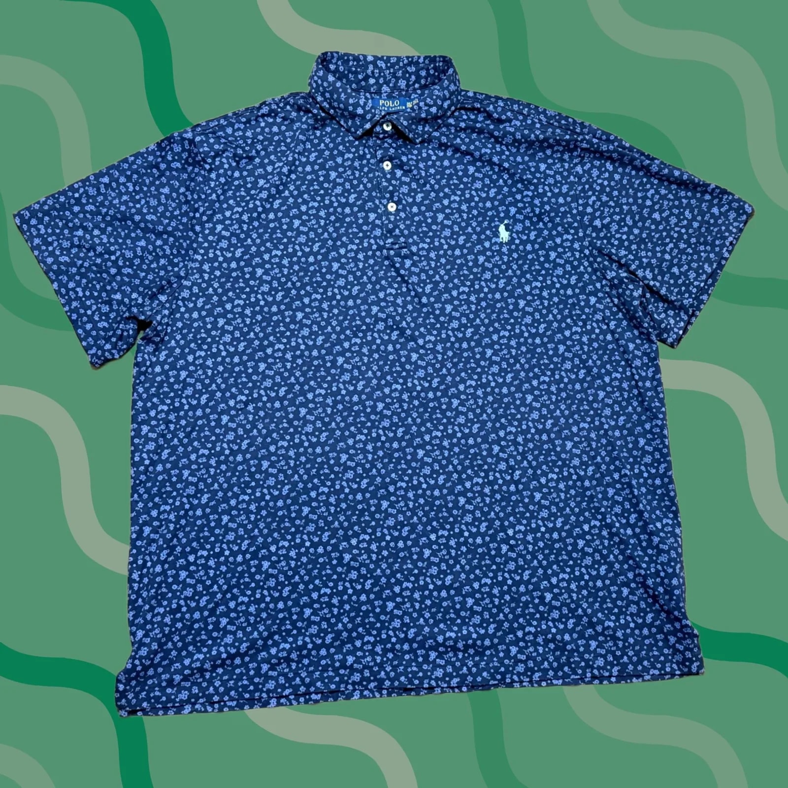 Polo Ralph Lauren — Polo Ralph Lauren 2XLT Tall Floral Short Sleeve Polo Shirt — streetwear — resale