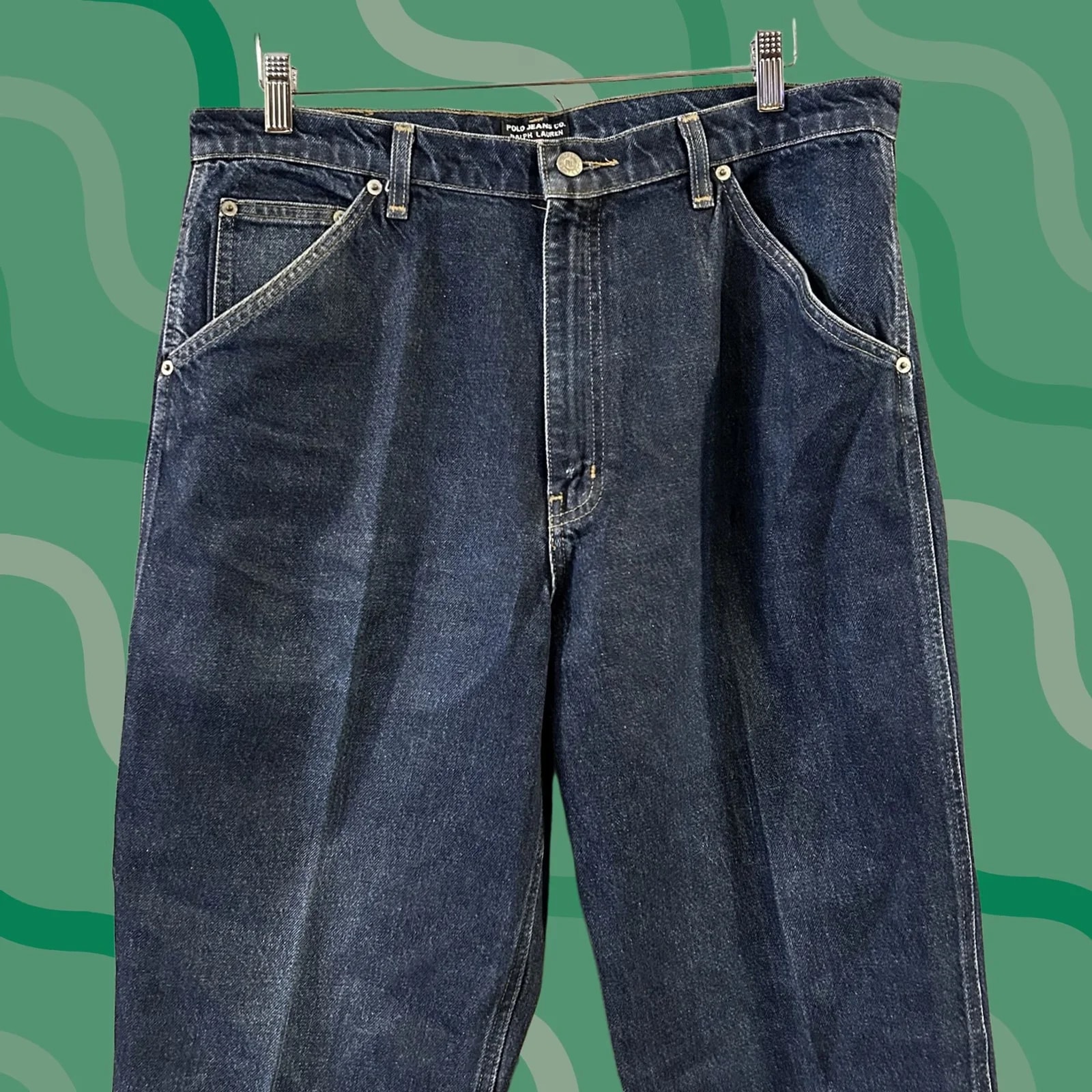 Polo Ralph Lauren — Polo Ralph Lauren Jeans 36X32 Straight Relaxed Fit 90s Logo — streetwear — resale