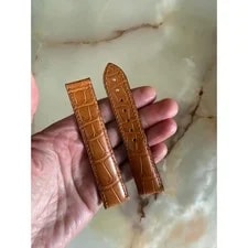 Authentic Omega Brown Crocodile Strap Band 20mm 98000063 4