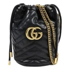 Gucci — Gucci GG GHW GG Marmont Mini Bucket Chain 575163 — Handbag — deal