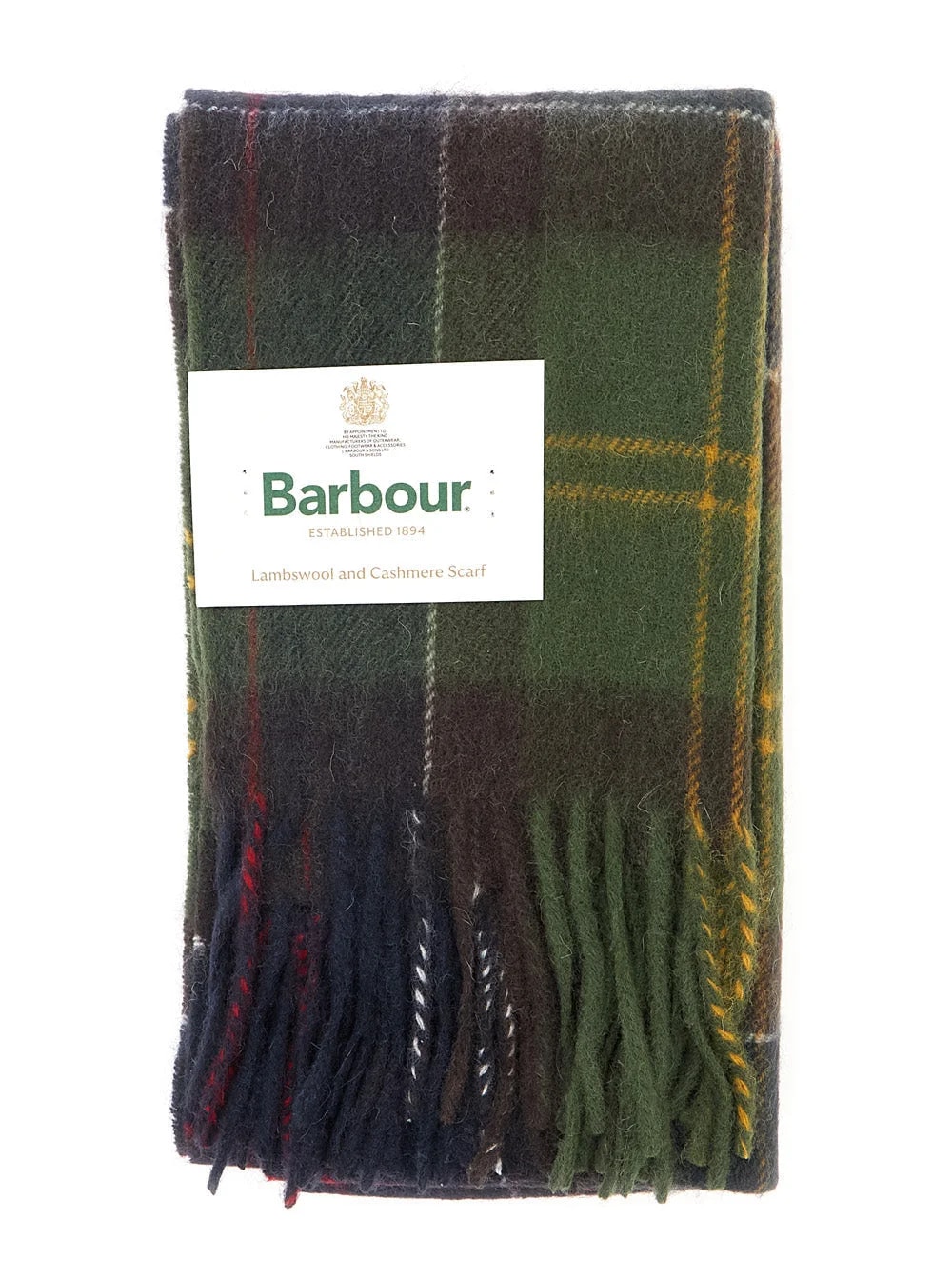 Barbour — Barbour Tartan Lambswool and Scarf — Scarfs — Accessory — resale