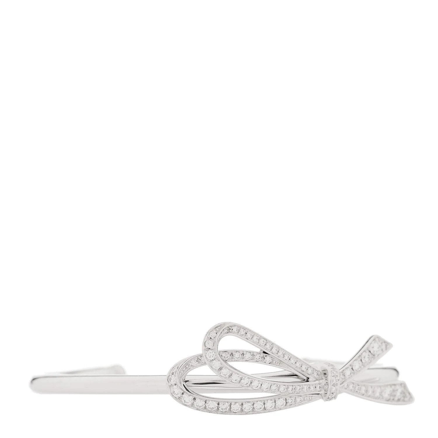 Tiffany & Co. — 18K White Gold Medium Bow Cuff — Jewelry — resale