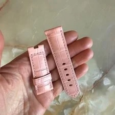 Authentic Panerai Pink Alligator Strap Band 22mm 3
