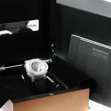 Panerai — Panerai Luminor Flyback PAM00524 44mm SS Black Dial Rubber Strap #C108 — Watch — resale
