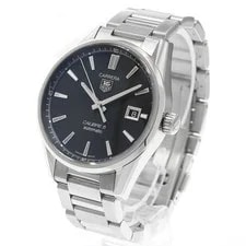 Tag Heuer — TAG Heuer Carrera Calibre 5 WAR211A-1 39mm SS Black #C8980 — Watch — resale