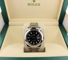 2016 Rolex Date 115200 Black Dial SS Oyster No Papers With Serial Tag 34mm 3