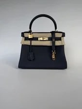 Hermès — Hermes Kelly Retourne 28 Nuit Hardware — Handbag — resale