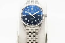 IWC Pilot's Mark XX 40mm Blue Bracelet IW328204 3