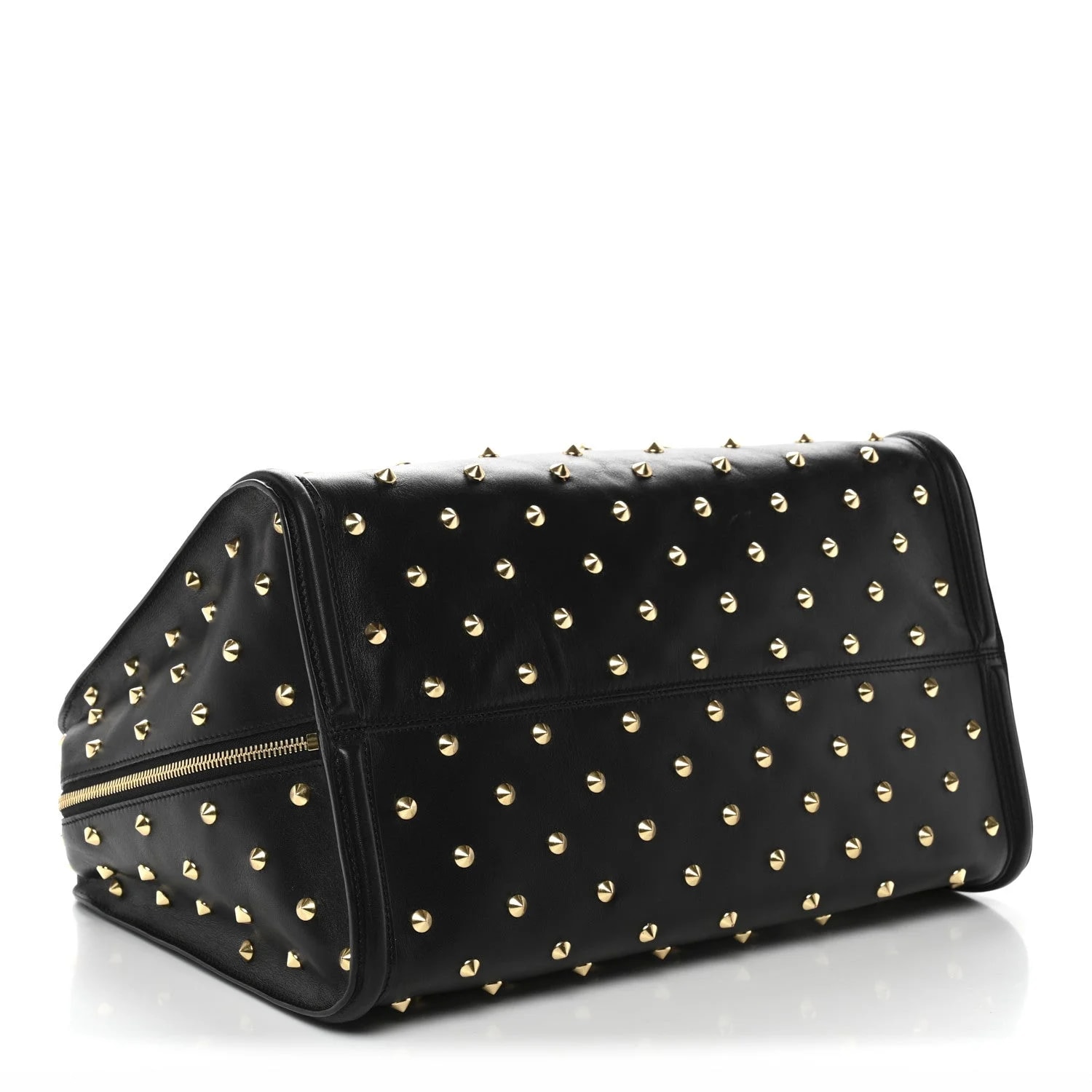 Large Studded Padlock Zip Around 4