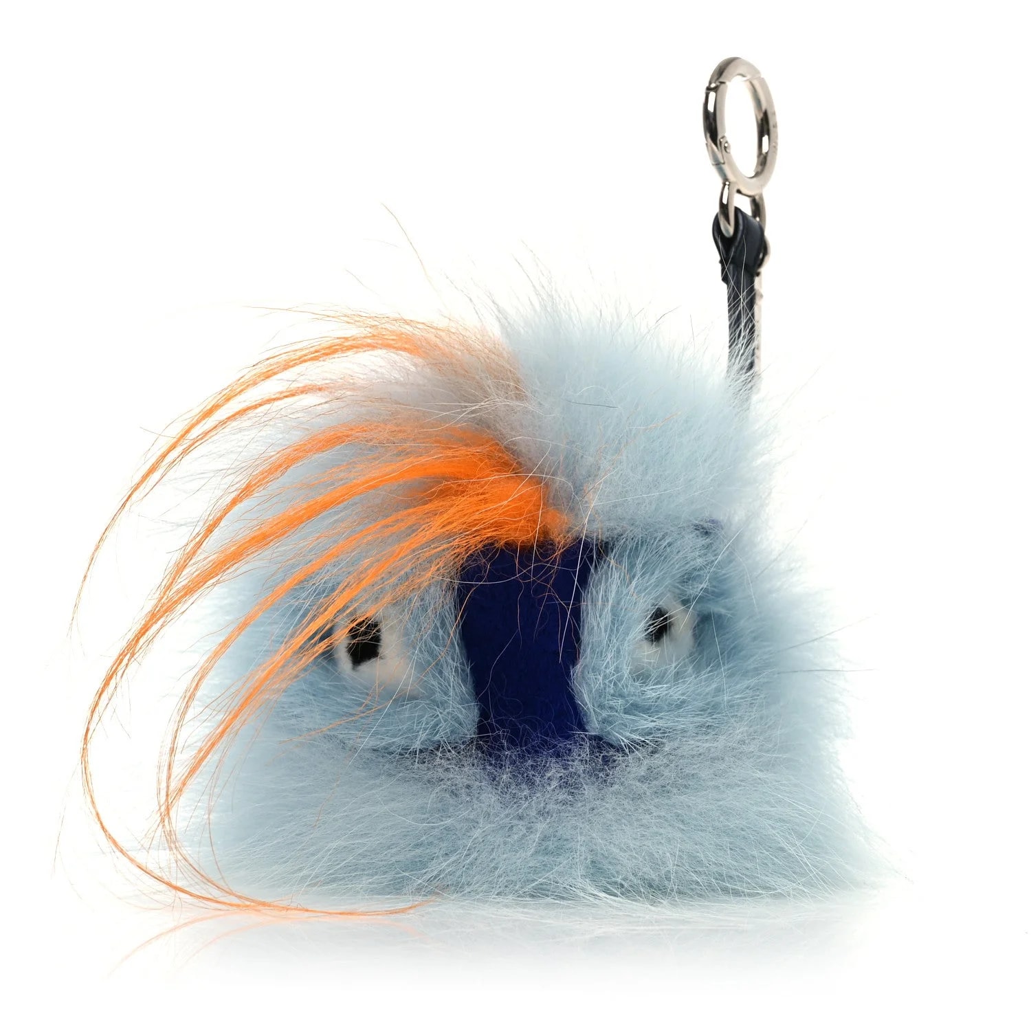 Fendi — Fox Fur Dawny Monster Bag Bug Charm Cactus Viola — Accessory — resale