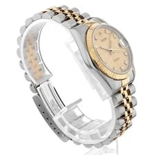 Rolex Datejust 10P Diamond 68273G Champagne Carving Computer S Number Second... 3
