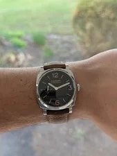 Panerai — Panerai Radiomir Black - PAM00512 - Box, Booklet, OEM Brown Strap — Watch — resale