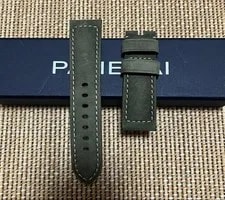 Panerai Olive Green Leather Strap for Buckle New Unused From Japan 3