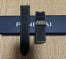 Panerai Olive Green Leather Strap for Buckle New Unused From Japan 4