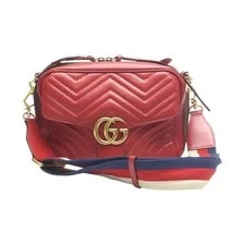 Gucci — Gucci GG Marmont 498100 Crossbody Cowhide #MTB217 — Handbag — resale